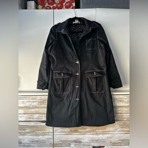 Elegant Black Trench Coat for Women